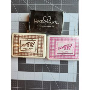 INVENTORY REDUCTION SALE New VersaMark Pigment Inkpad & 2 Stampin Up Inkpads B39